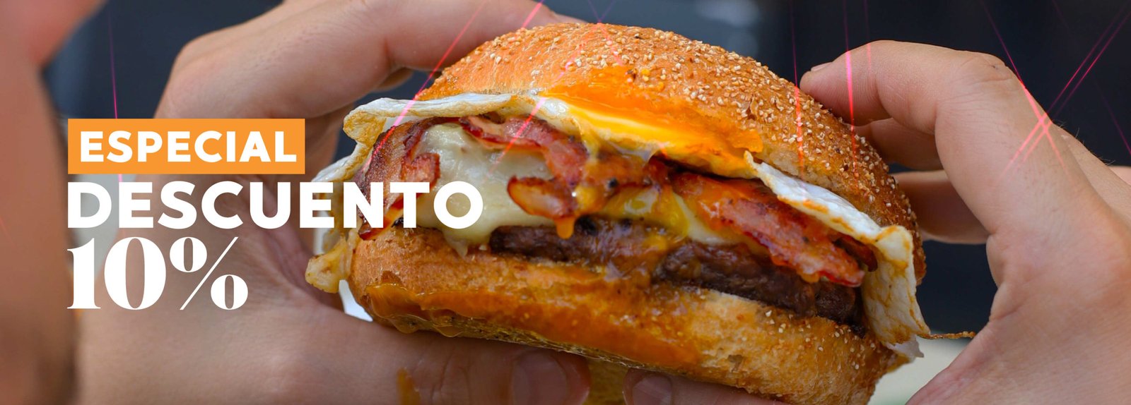 Descuento en pedido online hamburguesa Sabadell